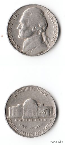 США 5 центов 1964 года