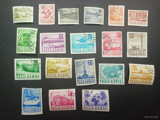 Румыния 1967. Транспорт и связь. Стандартный выпуск. Полная серия
