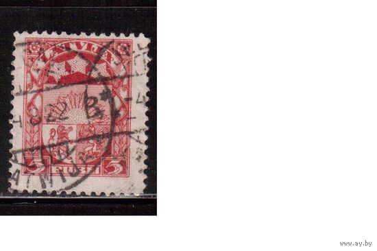 Латвия-1921 (Мих.81)  гаш. , Стандарт, Герб(3)