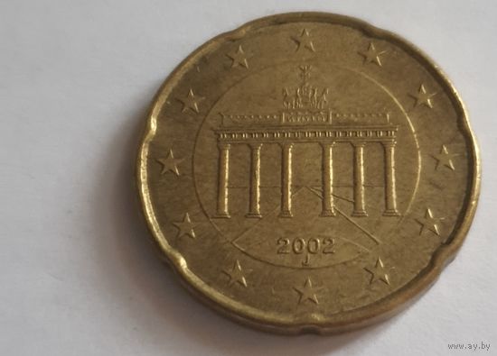 Германия 2002J 20 евроцентов