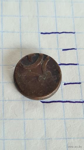 С 1 РУБЛЯ ! Монета 1/2 Фельс Бухара 1913 -14 год