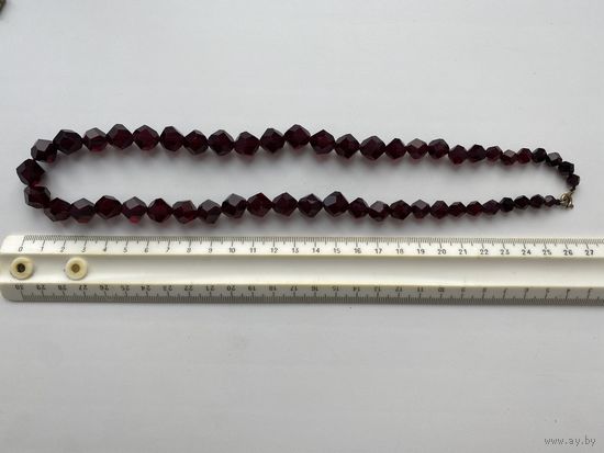 Бусы Гранат. Длина 55 см.