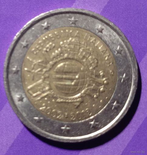 2 евро 2012 г  Италия