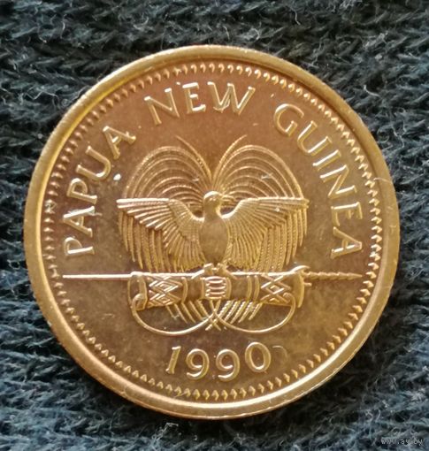 Папуа новая Гвинея 2 тойя 1990 г., KM# 2