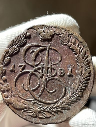 5 копеек 1781 ЕМ без МЦ.Кладовая.Состояние.