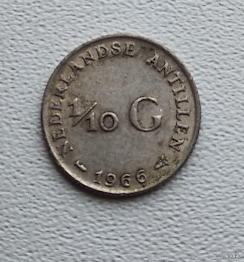 Нидерландские Антильские острова 1/10 гульдена, 1966 "Рыба" 2-12-56