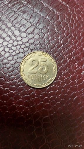 Монета 25 копеек 2009г. Украина. Хорошая!