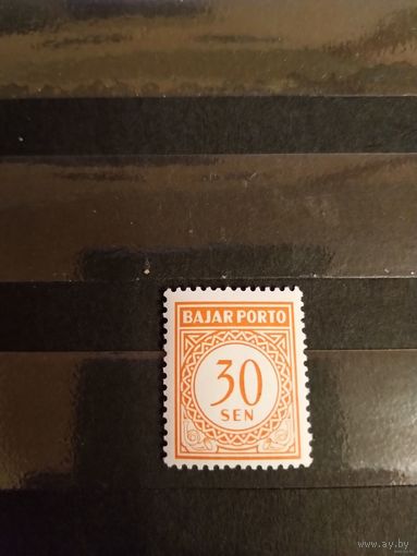 Старенькая доплатная марка Индонезии чистая MNH** (1-11)