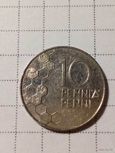 10 пенни Финляндия 1993 год.