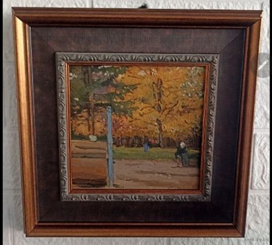 Картина живопись масло Максимцов К.И., по ошибке говорят Максимцев  с рубля