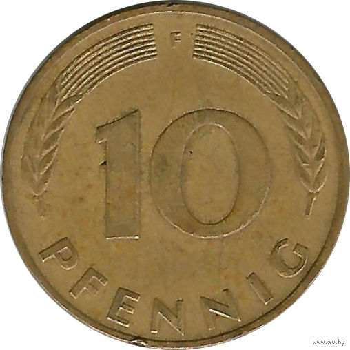 ФРГ 10 пфенниг 1991 F