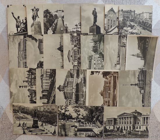 Открытки "Москва", 1956-1959 гг., 23 шт.