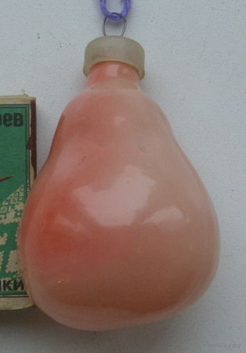 Ёлочная игрушка. Груша. Ч-44.