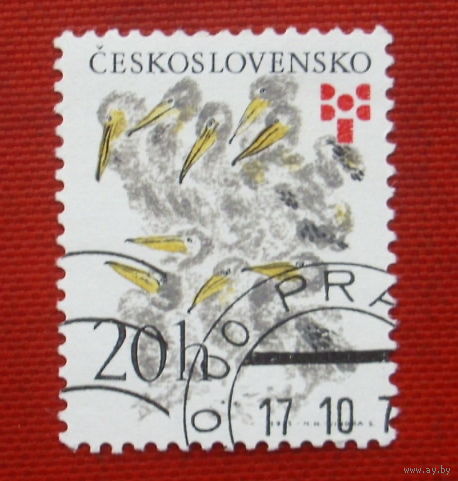 Чехословакия. Фауна. Птицы. ( 1 марка ). 3-14.