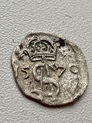 Двойной денарий 1570 год отличный