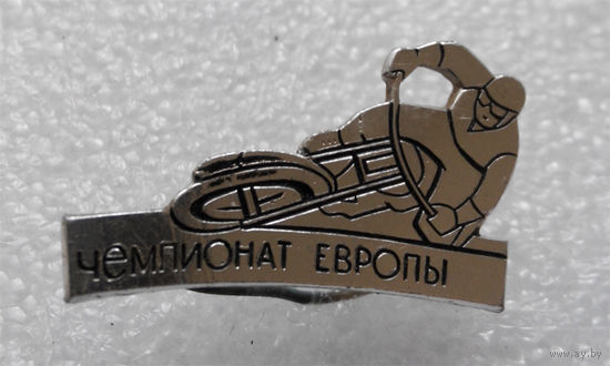 Чемпионат европы. Мото спорт. Красивый тяжелый знак #0179
