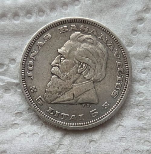 Литва 5 лит 1936