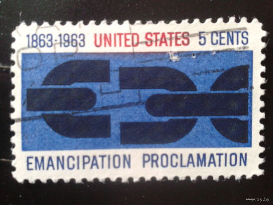 США 1963 100 лет отмены рабства Линкольном
