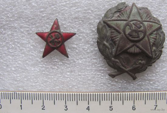 Знак красного командира и звезда