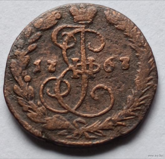 Россия. Полушка 1767 года. ЕМ. (2)