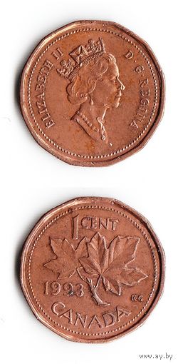 1 цент Канада 1993 года