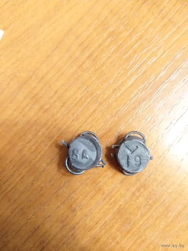 2 свинцовые пломбы военные