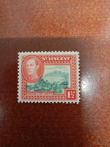 Сент-Винсент  Георг VI столица Кингстаун и форт Шарлот