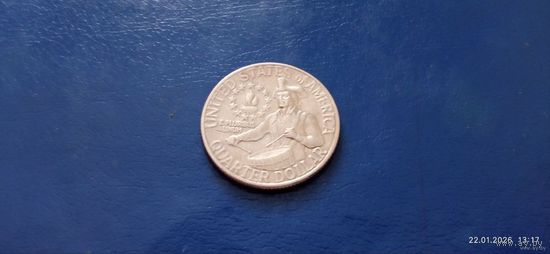 25 центов 1976 год США 200 лет Независимости (Состояние на фото)