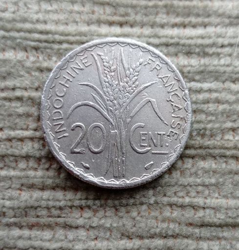 Werty71 Французский Индокитай 20 сантимов центов 1939