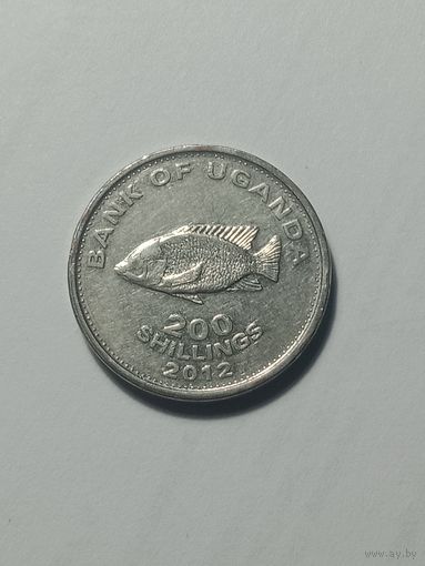Уганда 200 шиллингов 2012 года .