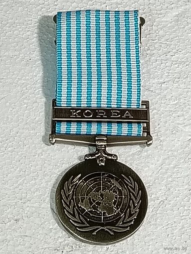 Медаль ООН 1960г. За Корею реплика - иностранная награда