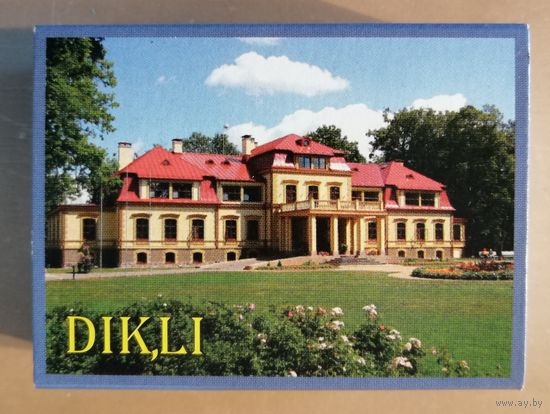 Латвия, города на спичечных коробках, Дикли, 7 х 5 х 2 см, спички