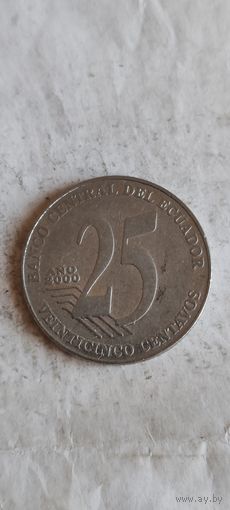 Эквадор 25 сентавос 2000