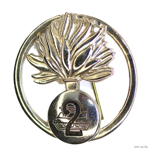 Италия. Кокарда на берет подразделения по борьбе с наземными минами. ТАНКИСТЫ-ЗАПРАВЩИКИ