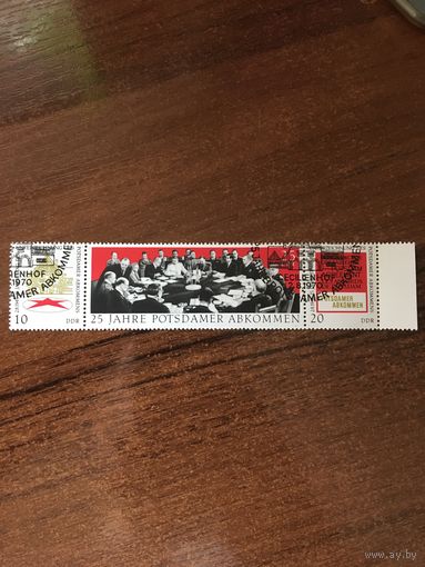 ГДР 1970. 25 летие Потсдамской конференции. Полная серия
