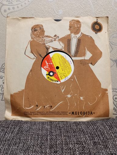 Пластинка патефонная (10") - Ансамбль песни и пляски СА, худ. рук. Б.А. Александров; солисты А. Эйзен, И. Букреев -  В честь друзей и подруг / Жди солдата - РЗГ