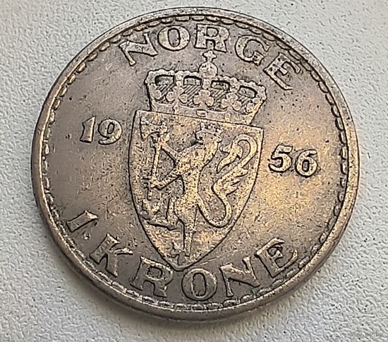 Норвегия 1 крона 1956  4-5-13