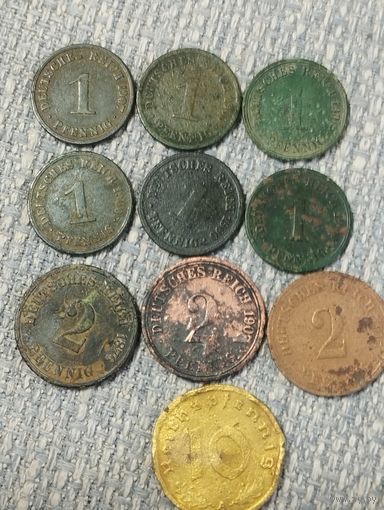 Монеты немецкие.