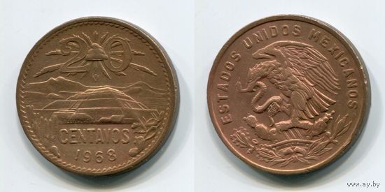 Мексика. 20 сентаво (1968)