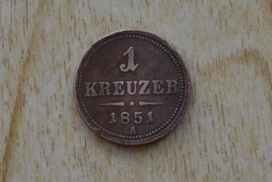 Австрия 1 крейцер 1851