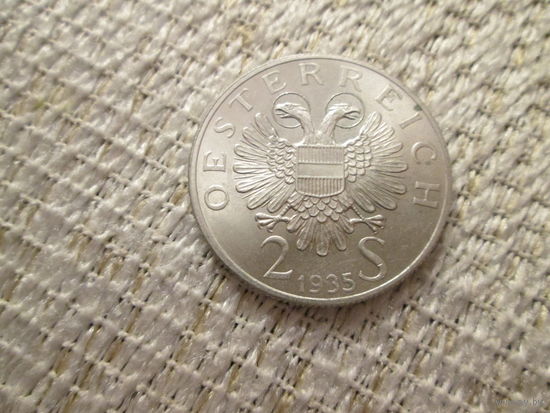 2 шиллинга ,Австрия , 1935 год