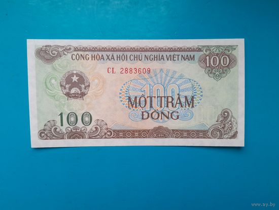 100 донг 1991 года. Вьетнам. UNC. Рапродажа