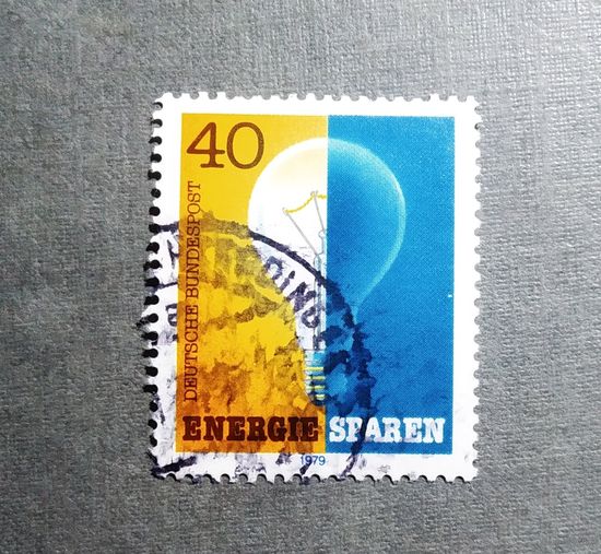 Марка Германия 1978 год Экономия электроэнергии