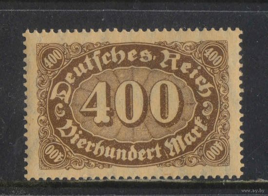 Германия Респ 1922 Инфляция Номиналы Большой формат ВЗ1 #222**