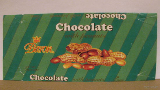 Обёртка от шоколада "Baron" (Великобритания, 1995г.)