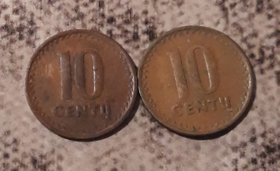 10 сенти ( центов) 1991 Литва