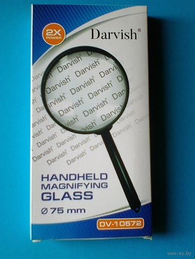 Лупа Увеличительная - Диаметр 7,5 см - 3-х Кратное Увеличение - Новая в Упаковке.