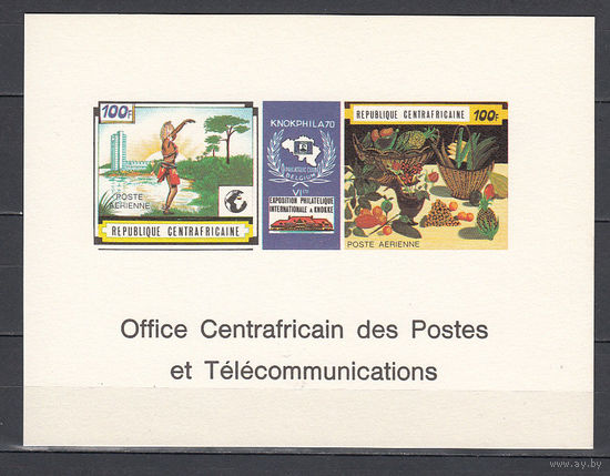 Природа. Живопись. Центральная Африка. 1970. 1 блок (картон). Michel N 206-217 (- е)