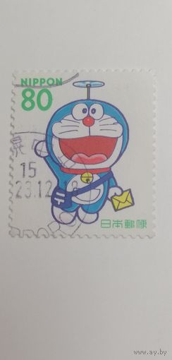 Япония 1997. Поздравительные марки. Doraemon (мультипликационный персонаж)