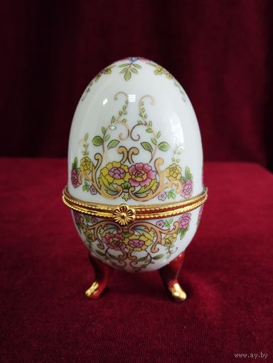 Шкатулка фарфоровая Яйцо Фаберже
